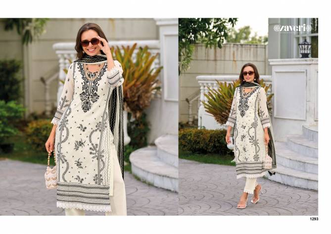 Black And White Simi By Zaveri Embroidered Wedding Wear Readymade Suits Wholesale Price In Surat
